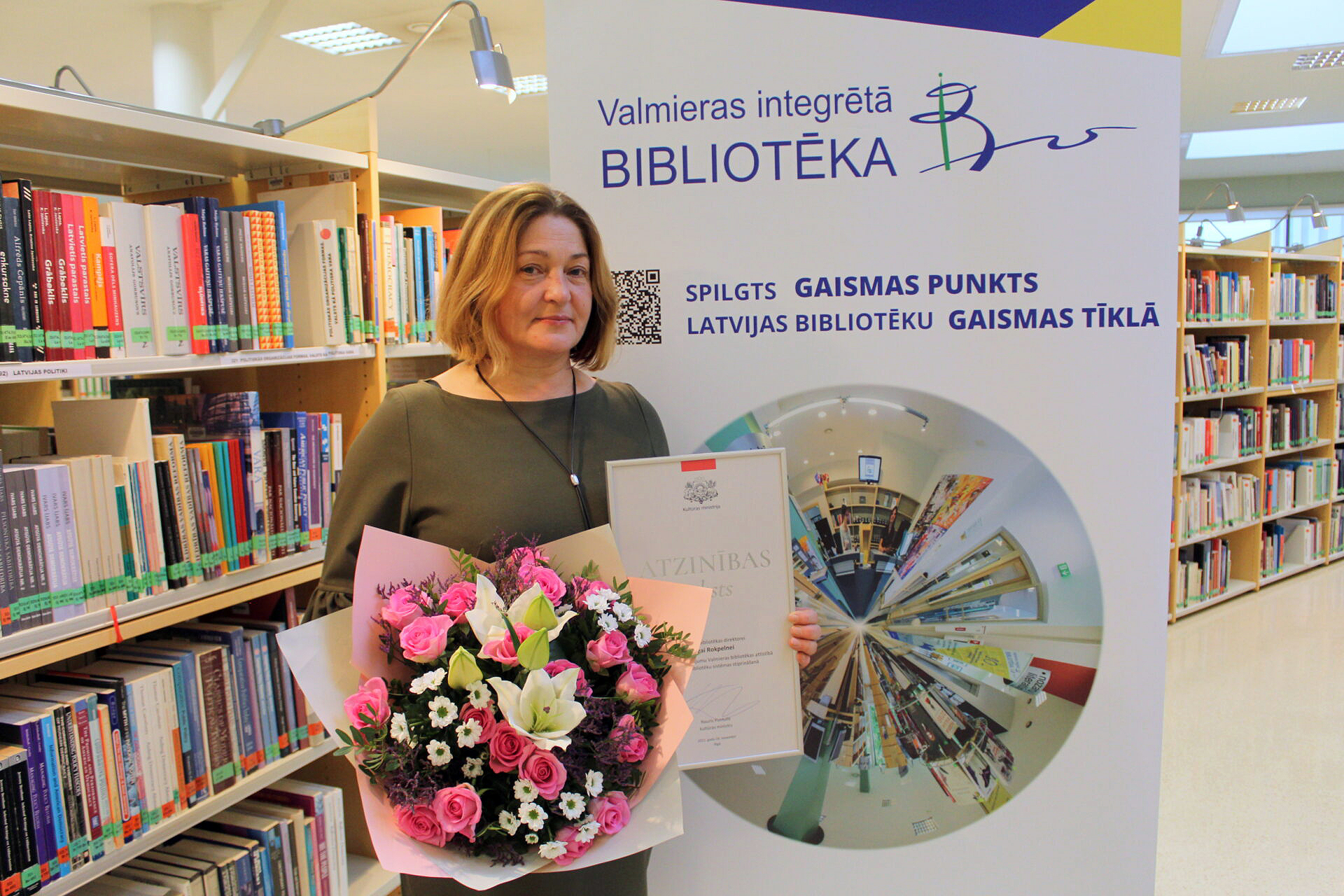 Daiga Rokpelne saņēmusi Kultūras ministrijas Atzinības rakstu