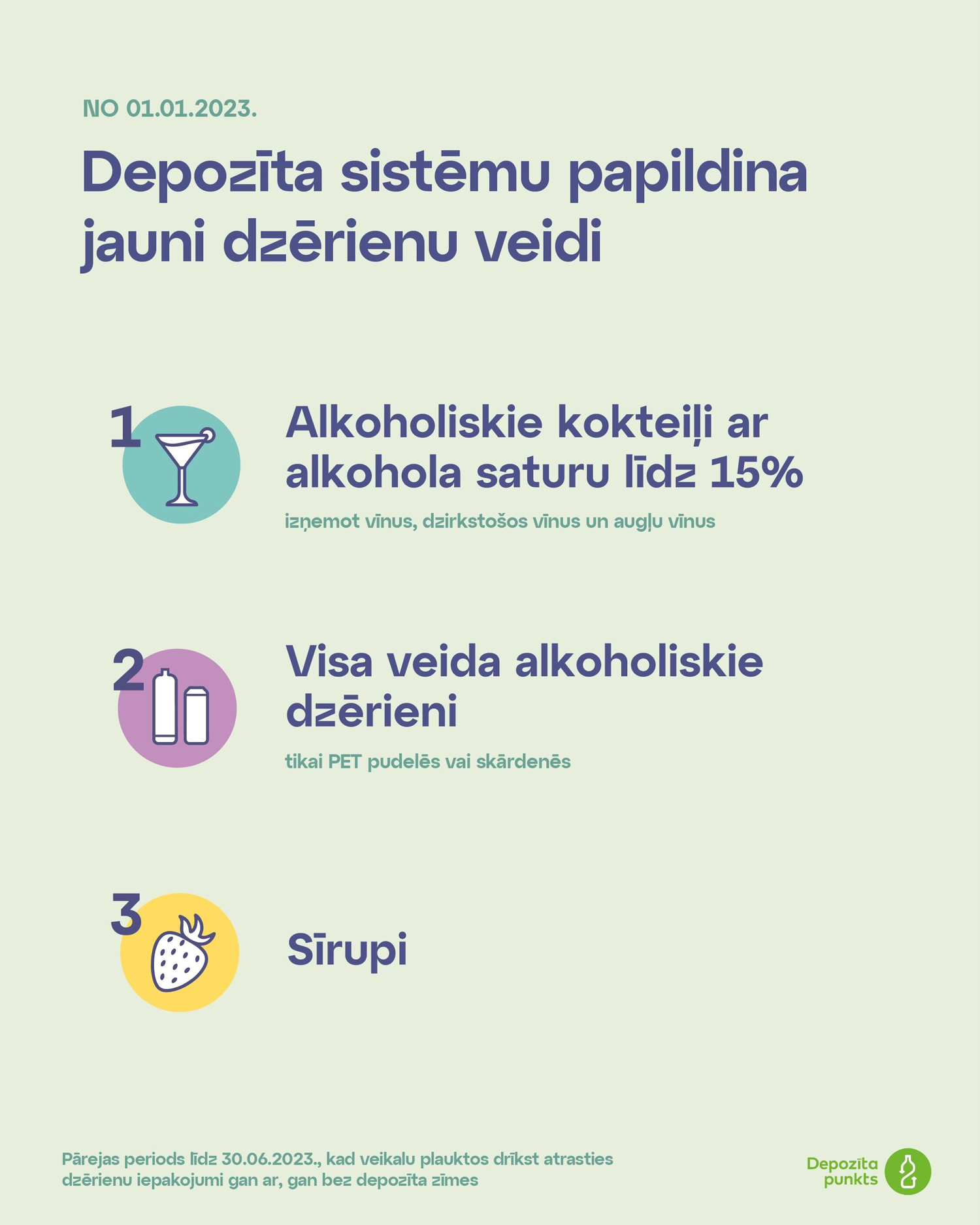 Paplašināts depozīta sistēmas tvērums – varēs nodot arī visu stipro alkoholisko kokteiļu iepakojumus