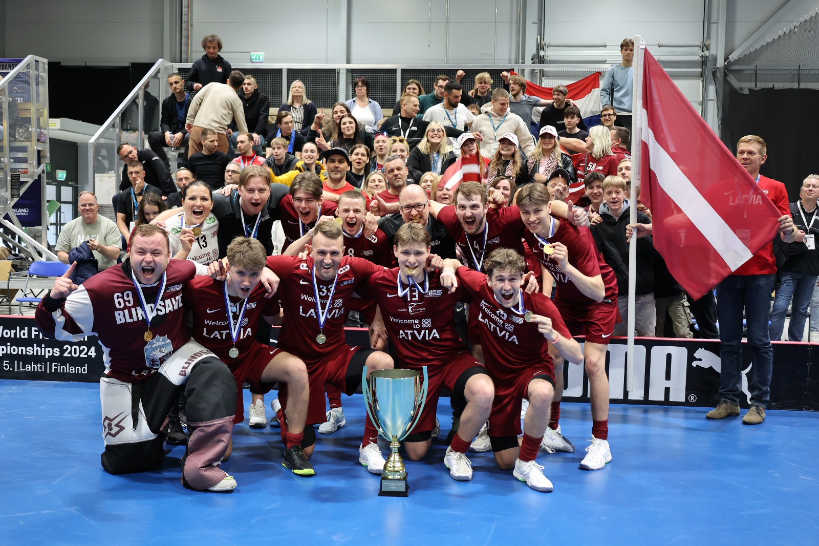 “Rubenes” 3 pret 3 florbolisti – pasaules čempioni!