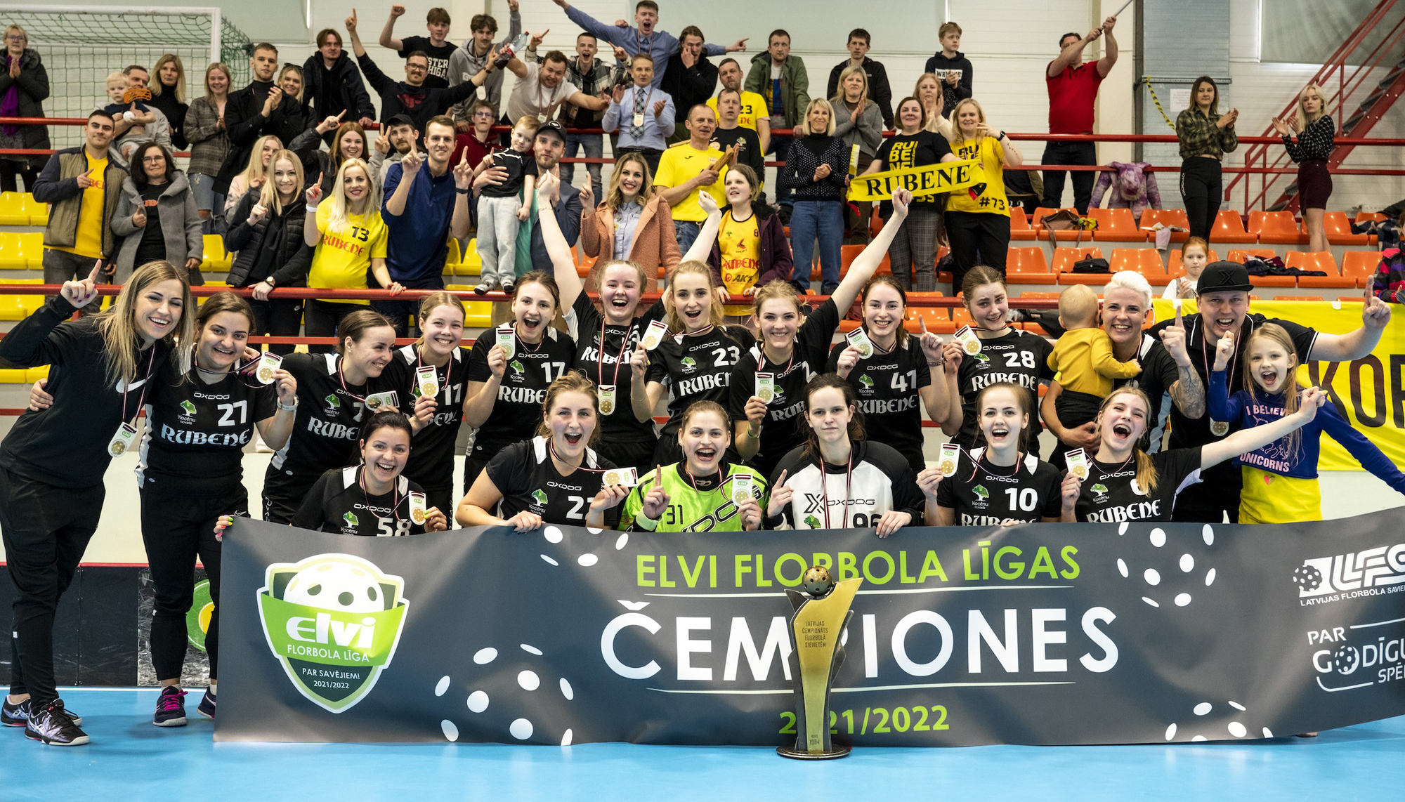 "Rubenes meitenes" – 14. reizi čempiones!