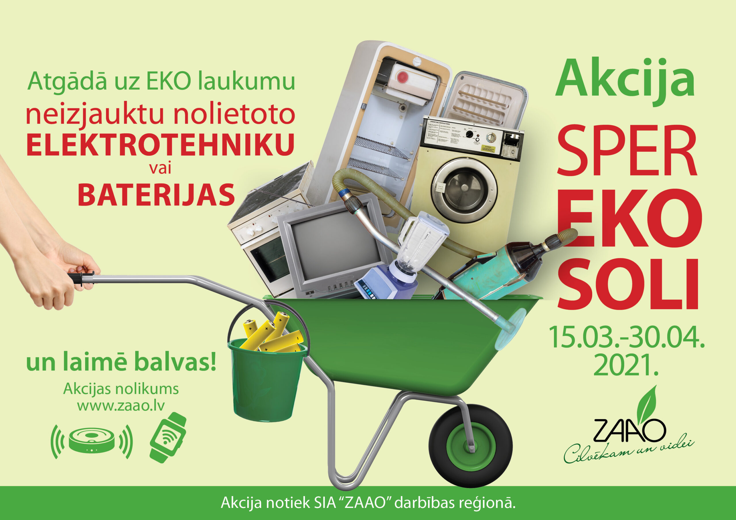 Sākusies akcija "Sper EKO soli"