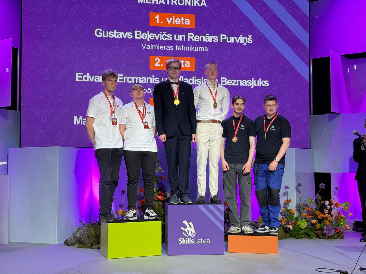 Valmieras tehnikuma audzēkņi  izcīna zelta un sudraba medaļas nacionālā līmeņa profesionālās meistarības konkursā SkillsLatvia 2025