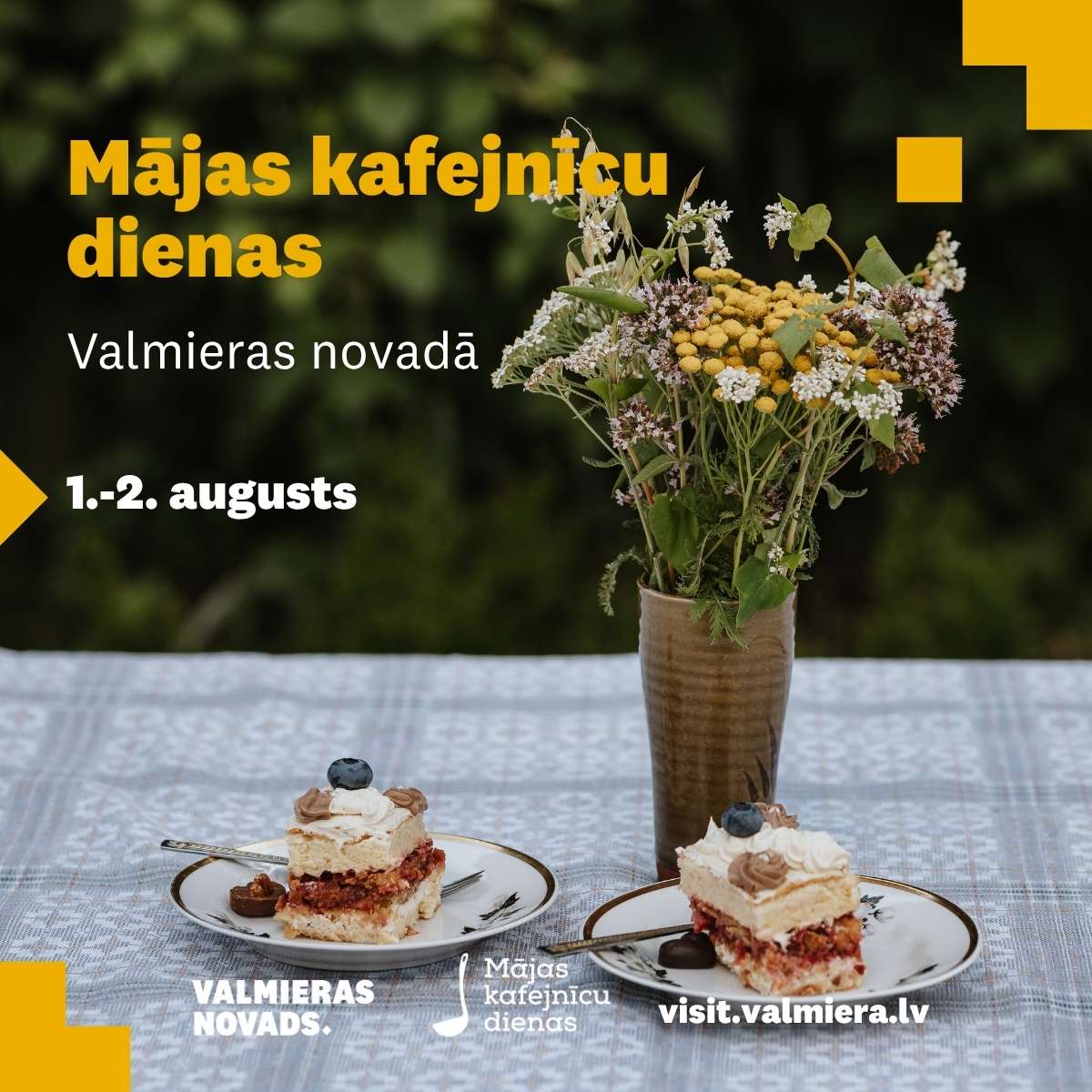 Aicinām piedzīvot garšas un kultūras ceļojumu Mājas kafejnīcu dienās Valmieras novadā!