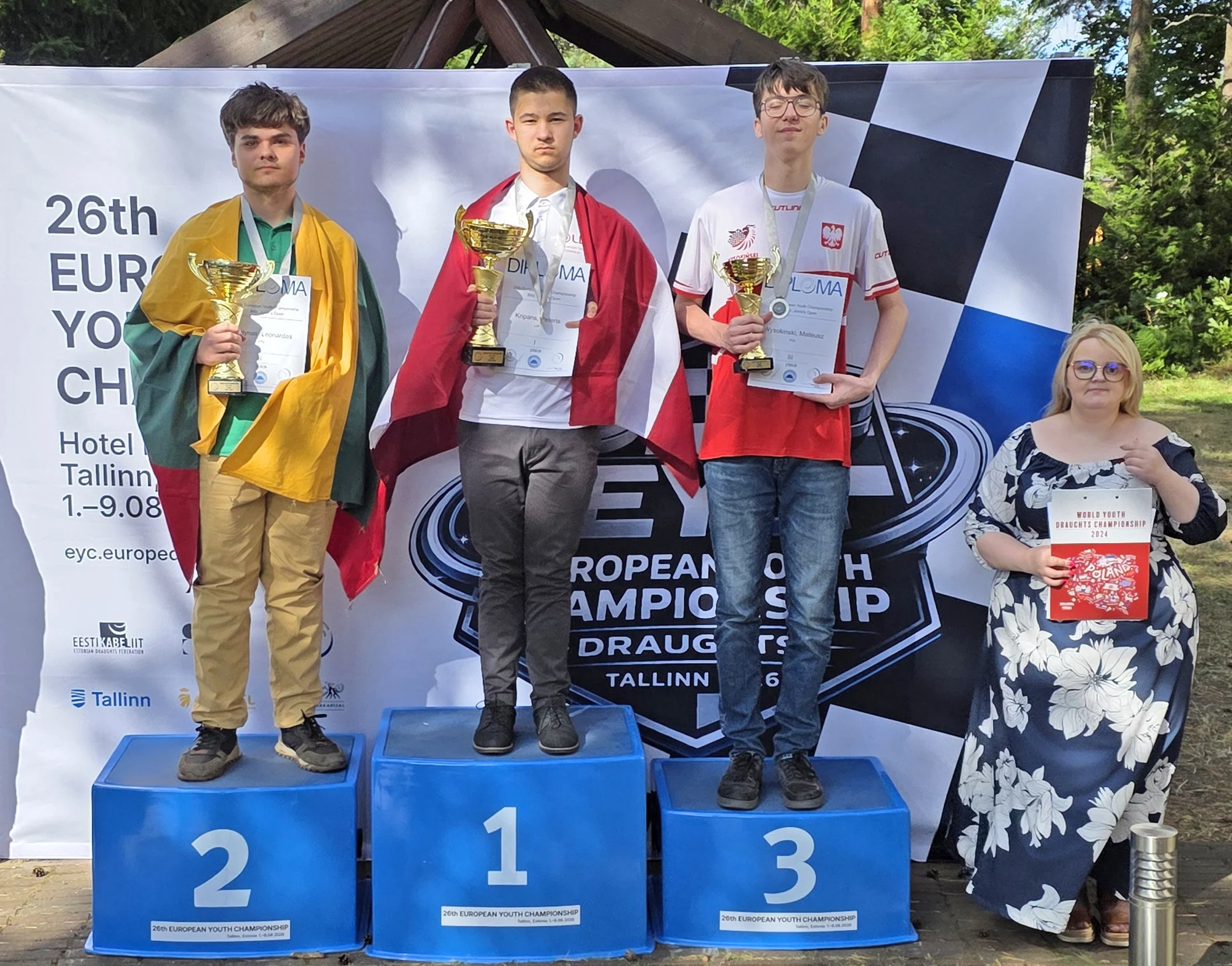 Eiropas jaunatnes čempionātā dambretē