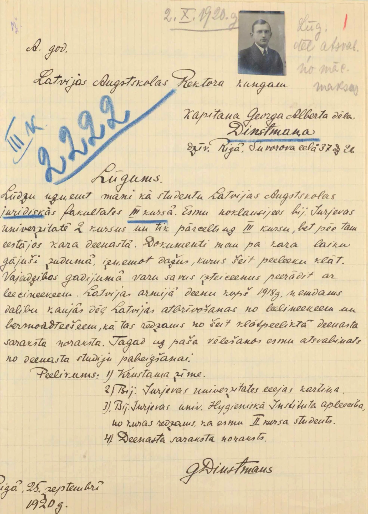 Novadnieks: Johana Georga Apiņa audžudēls Georgs Dīnstmanis Apinis (1895–1955)